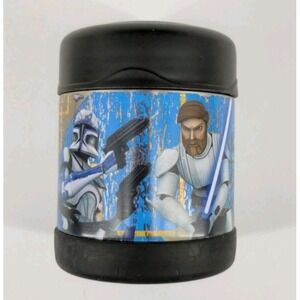 Clone Wars Food Thermos Stainless Steel Insulated Jar Hot‎ Cold Star Wars Yoda